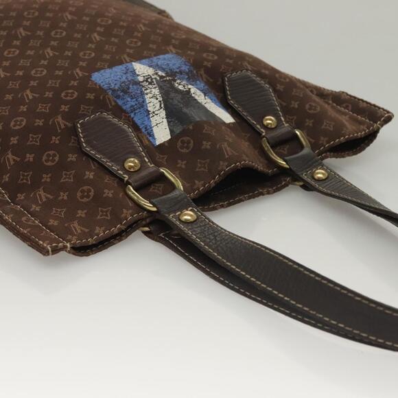 LOUIS VUITTON Monogram Mini Lin Tangier Tote Bag Brown Ebene M40023 - Picture 6 of 16